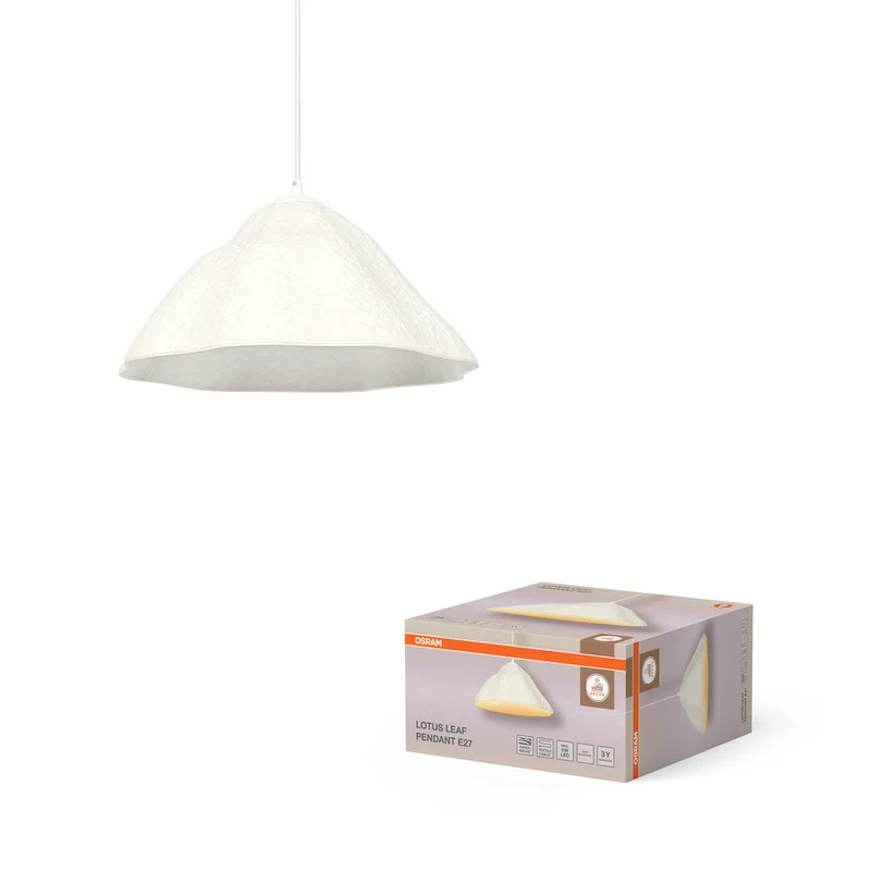 Lámpara colgante OSRAM DECOR Decor Lotus Leaf blanca, E27, 396 mm