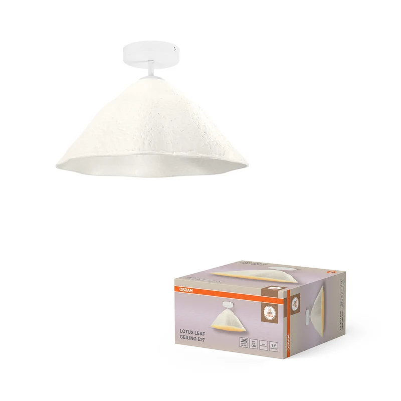 Lámpara de techo OSRAM DECOR Decor Lotus Leaf blanca, E27, 396 mm