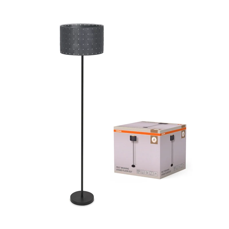 Lámpara de pie OSRAM DECOR con tejido de fieltro decorativo, estándar, E27