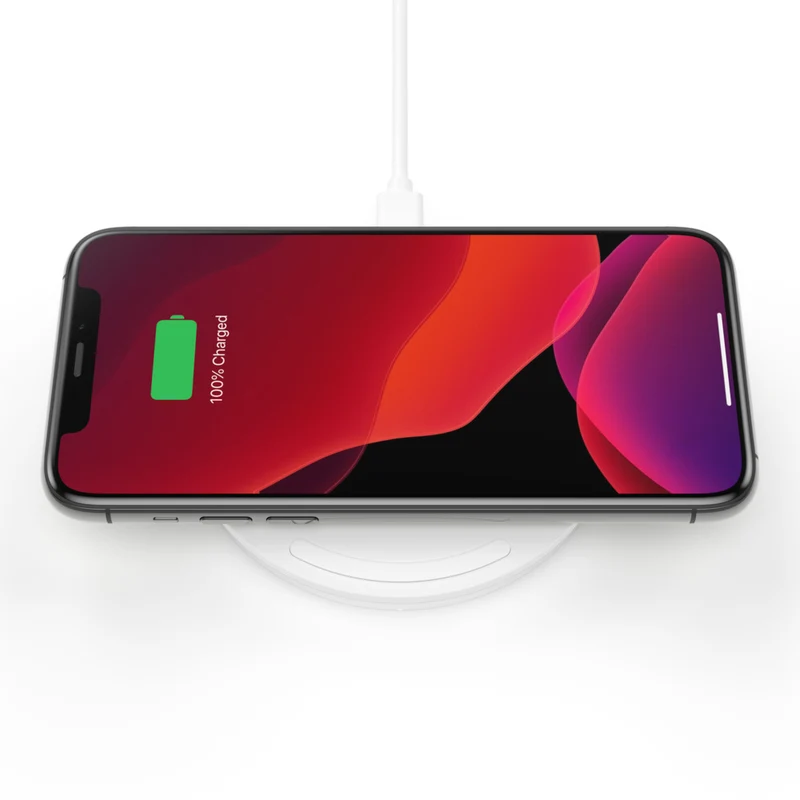 Base de carga inalámbrica BOOST↑CHARGE™ + cargador de pared + cable de Belkin - Blanco