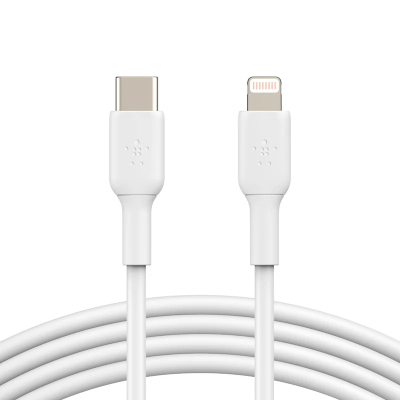 Cable de carga USB-C a Lightning BOOST↑CHARGE™ de Belkin - Blanco