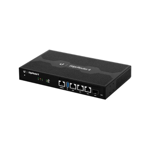 WiFi Ubiquiti EdgeRouter 4, Router Gigabit de 4 puertos con tecnología EdgeMAX