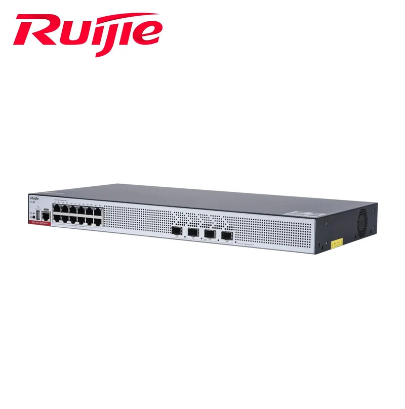 Switch capa 3 12 RJ45 Giga PoE 370W 4 SFP+VLAN DHCP-SERVER RG-CS83-12GT4XS-P Marca: Ruijie