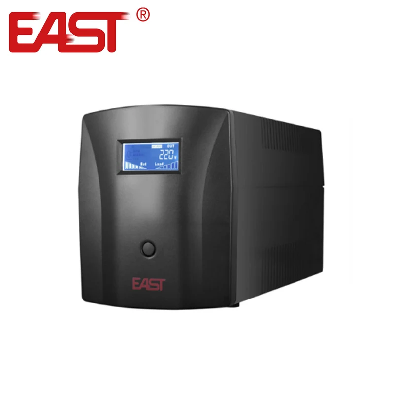 UPS Interactiva 1200VA / 720W, 2 baterías 12V/7Ah, regulación AVR EA2120 Marca: EAST