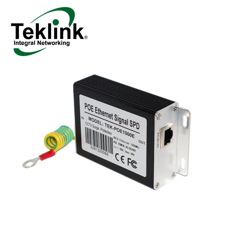 Protector para puerto Gigabyte RJ45 TEK-POE-1000E FLM Marca: Teklink