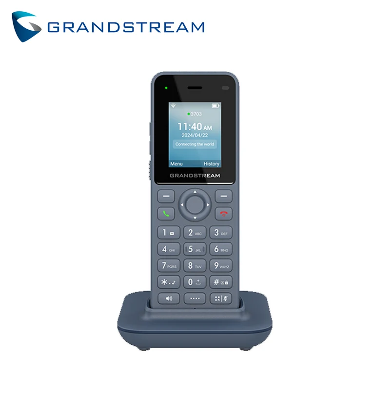 Telefono IP inalámbrico con conectividad WiFi Dual Band y soporte para 2 líneas SIP WP816 Marca: Grandsteam