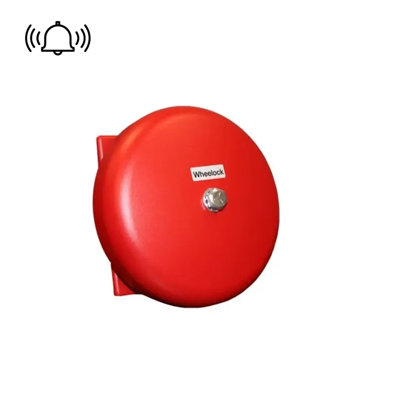 Campana de motor Wheelock, montaje en pared para exterior, 24 VCC, 6 pulgadas, roja MB-G6-24-R Marca: Wheelock