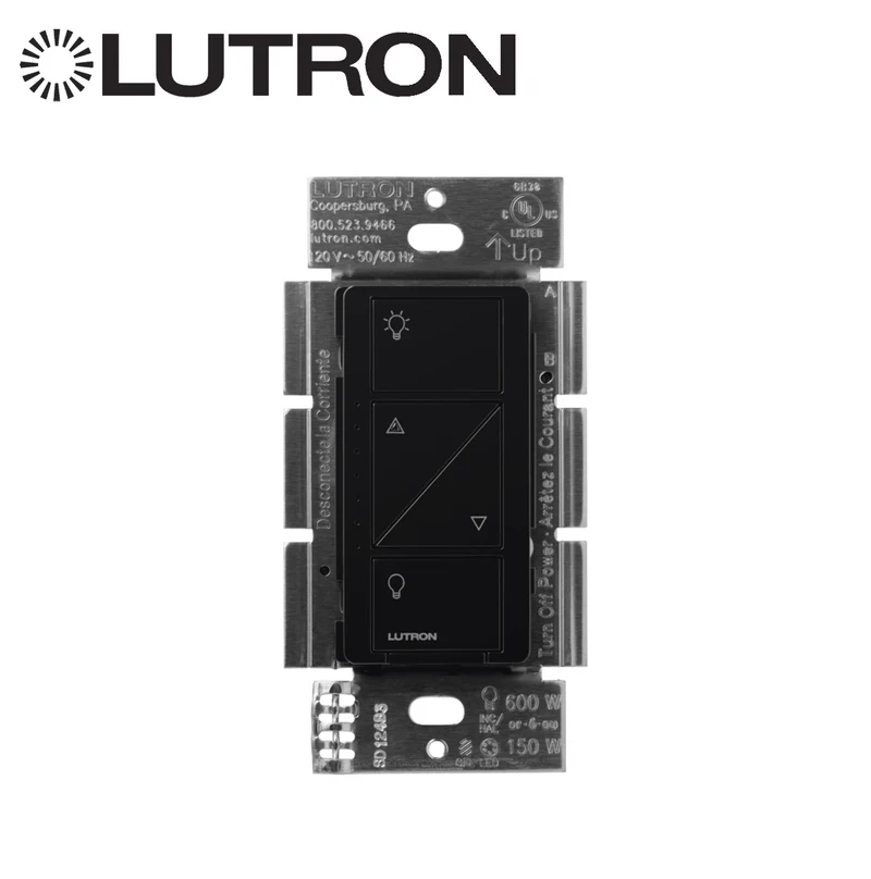 Atenuador de pared. Aumenta/Disminuye Intensidad de Iluminación PD6WCLBL Marca: Lutron