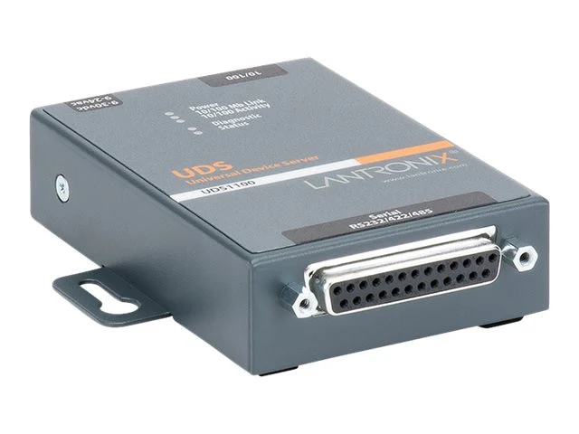 Servidor de Dispositivos Lantronix Device Server UDS1100 One Port Serial (RS232/ RS422/ RS485) to IP Ethernet, UD1100001-01