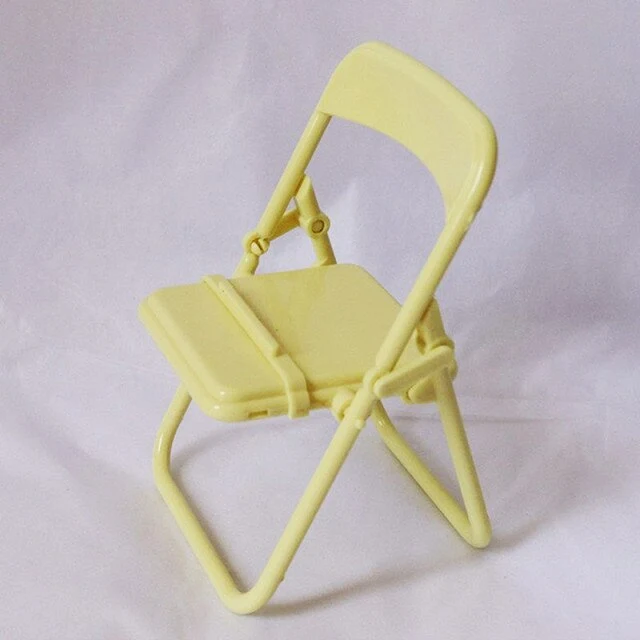 Mini Folding Chair Creative Phone Holder