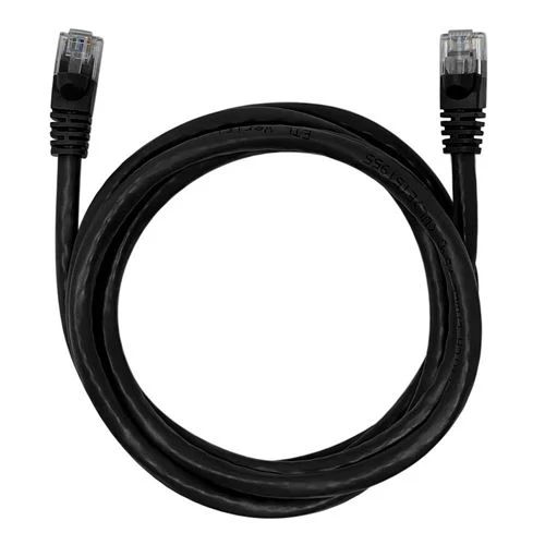 Cables de Red PPA 7 Ft. CAT 6 Snagless Ethernet Cable Negro