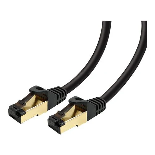 Cables de Red PPA 3 Ft. Cat 7 Molded Snagless Ethernet Cable Negro