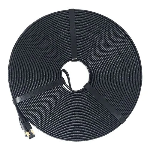 Cables de Red PPA 100 Ft. CAT 8 Bare Copper Negro