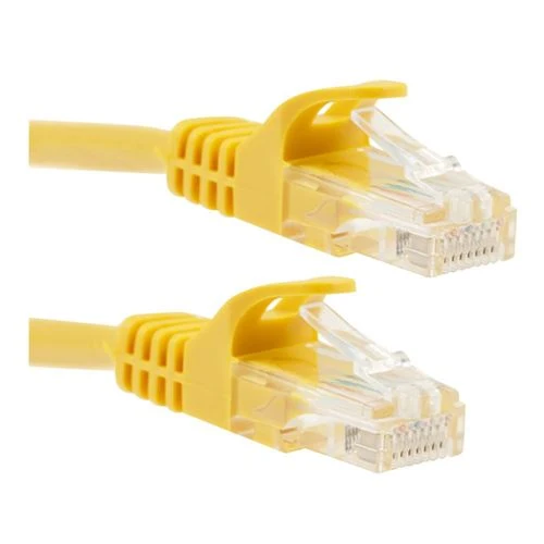 Cables de Red PPA 3 Ft. Cat 6 Molded Snagless Ethernet Cable Amarillo