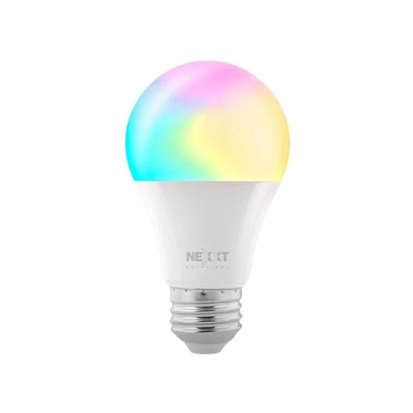 Bombilla Nexxt LED Inteligente Wi-Fi 110V A19 – NHB-C110 – Multicolor RGB – Empaque 2 Unidades