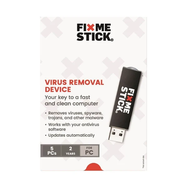 FixMeStick Virus Removal Tool - 5 Devices, 2 Years - Eliminación de virus