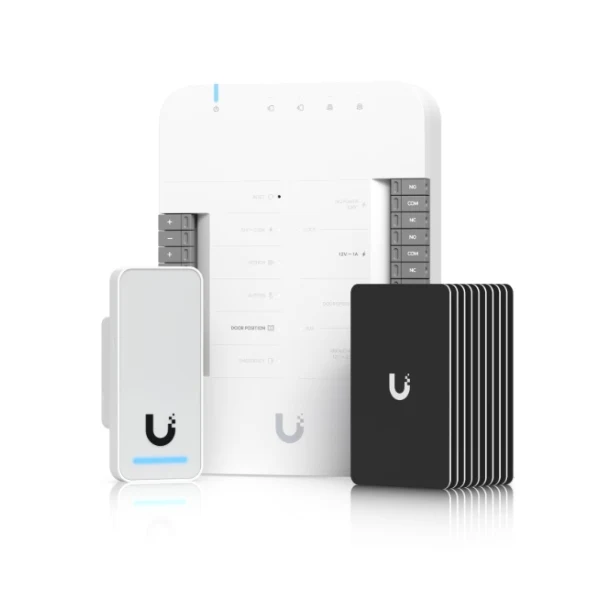 Ubiquiti UniFi Access G2 Starter Kit - Solución Completa de Control de Acceso - Incluye Door Hub, G2 Reader, y Accesos de Seguridad
