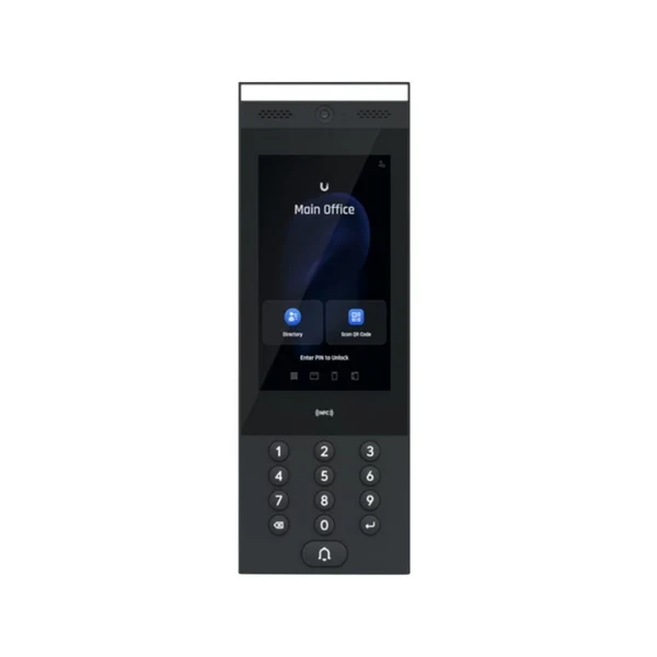 Intercomunicador Ubiquiti Intercom con Pantalla 7" Cámara NFC PIN PoE - IP65