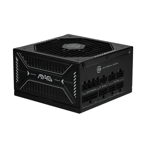 Fuente de Poder MSI MAG A1000GLS PCIE5 - 1000W - 80 PLUS Gold - Modular - ATX