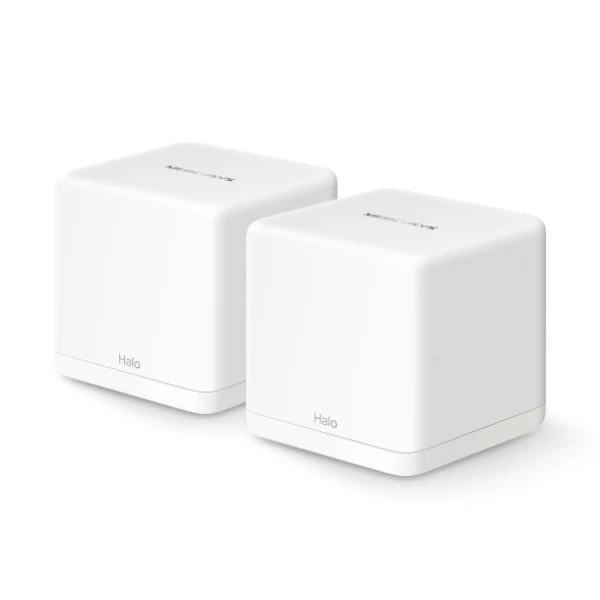 Router Mesh Mercusys HALO H60X 2-Pack - WiFi 6 AX1500 - Cobertura 4000ft² - Dual Band - Roaming Seamless - 100+ Dispositivos