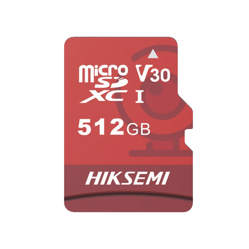 Memoria MicroSD de 512 GB Especializada Para Videovigilancia HIKVISION HS-TF-E1/512G