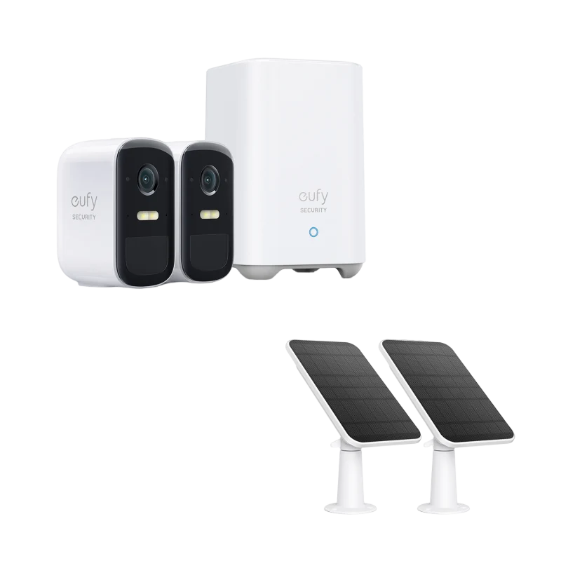 eufyCam 2C Pro and eufyCam Solar Panel Charger(2-Pack)