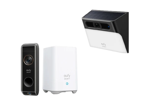 Video Doorbell S330 + Solar Wall Light Cam S120