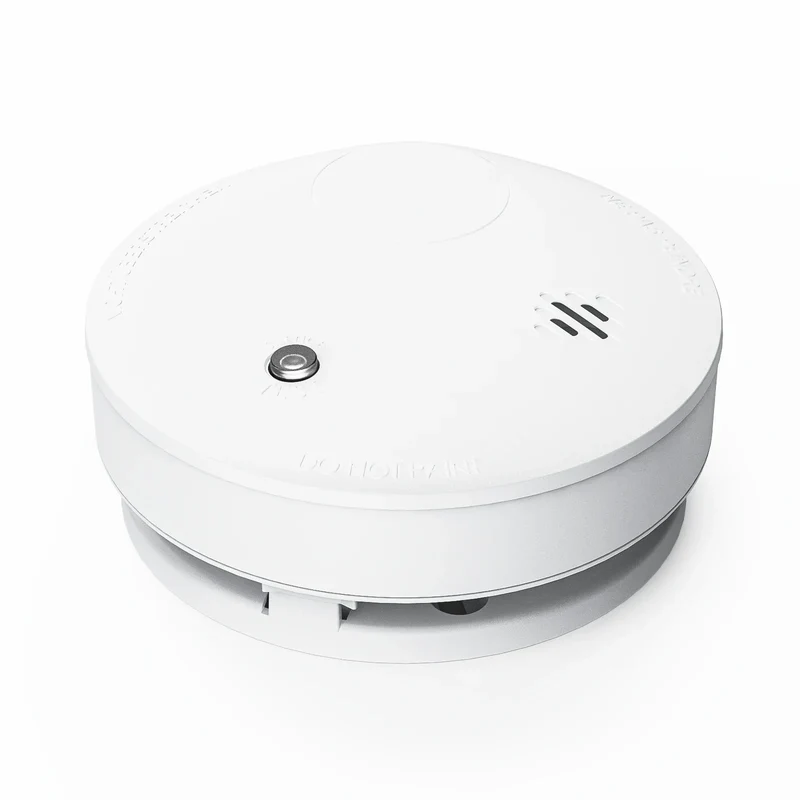 ANNKE Detector de humo inalámbrico, sensor fotoeléctrico, potente alarma de 85 dB, conexión RF cifrada AES-128, autonomía de hasta 10 años y monitorización mediante APP con hub de alarma