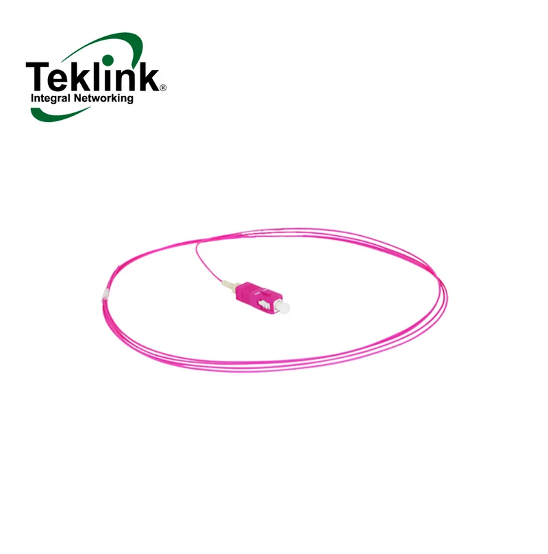 Pigtail fibra SC/UPC MM OM4 50/125 1 MTS PVC JACKET 0.9MM Marca: Teklink