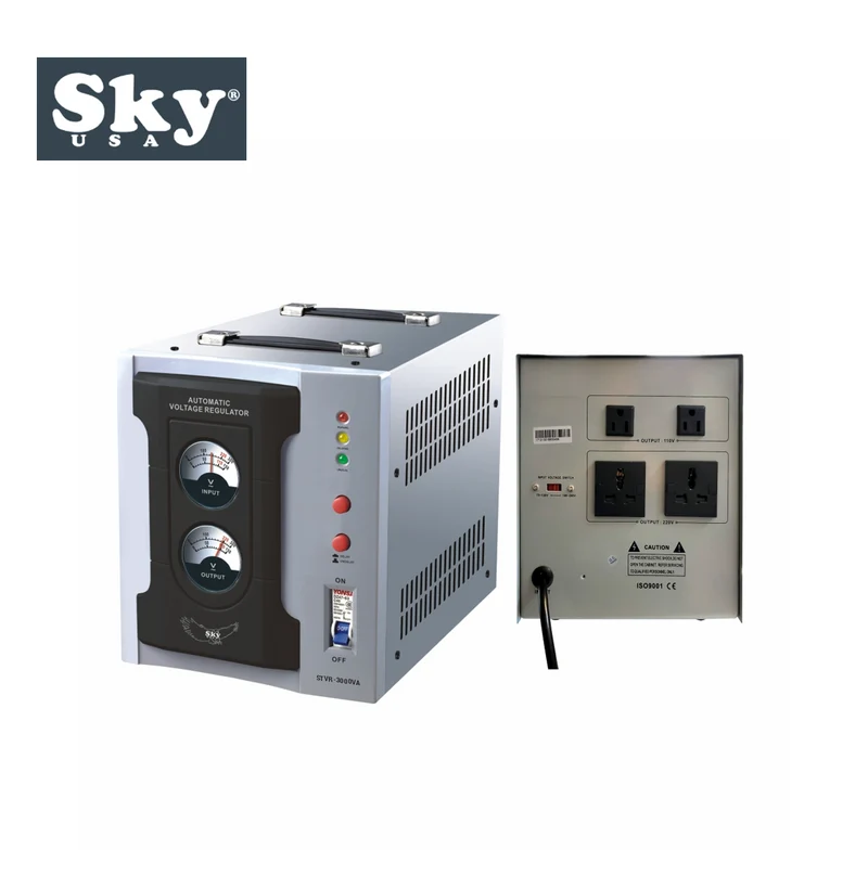 Regulador de voltaje analógico STVR-3000/110-220 Marca: SKY USA