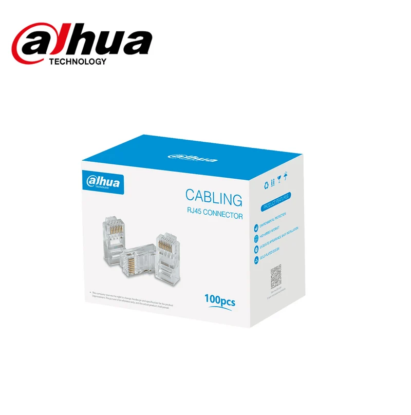 Conector RJ45 CAT6 ethernet 100pcs PFM976631 Marca: Dahua