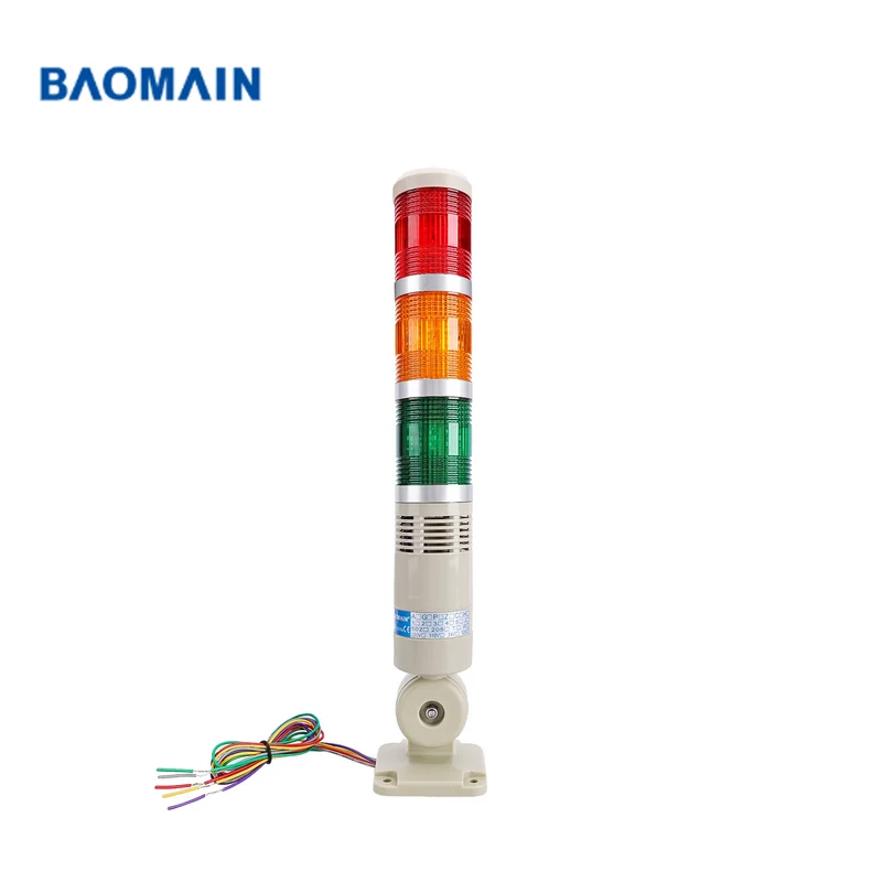 Torre de señalización LED 3 bases con base giratoria Marca: BAOMAIN