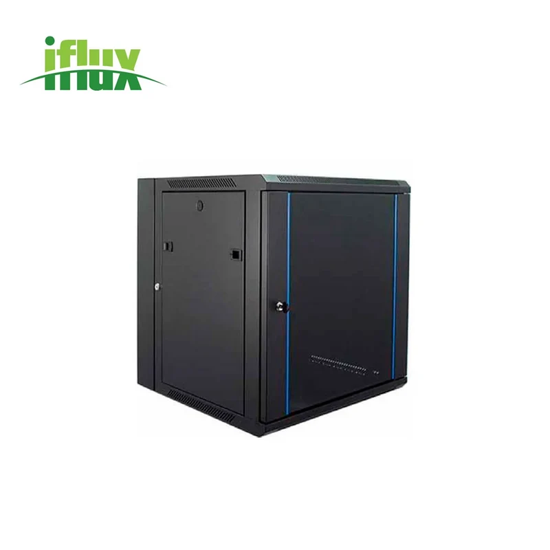 Gabinete de pared doble sección 6U (600×600 mm) con puerta de vidrio IFT-WMD-606 Marca: Iflux